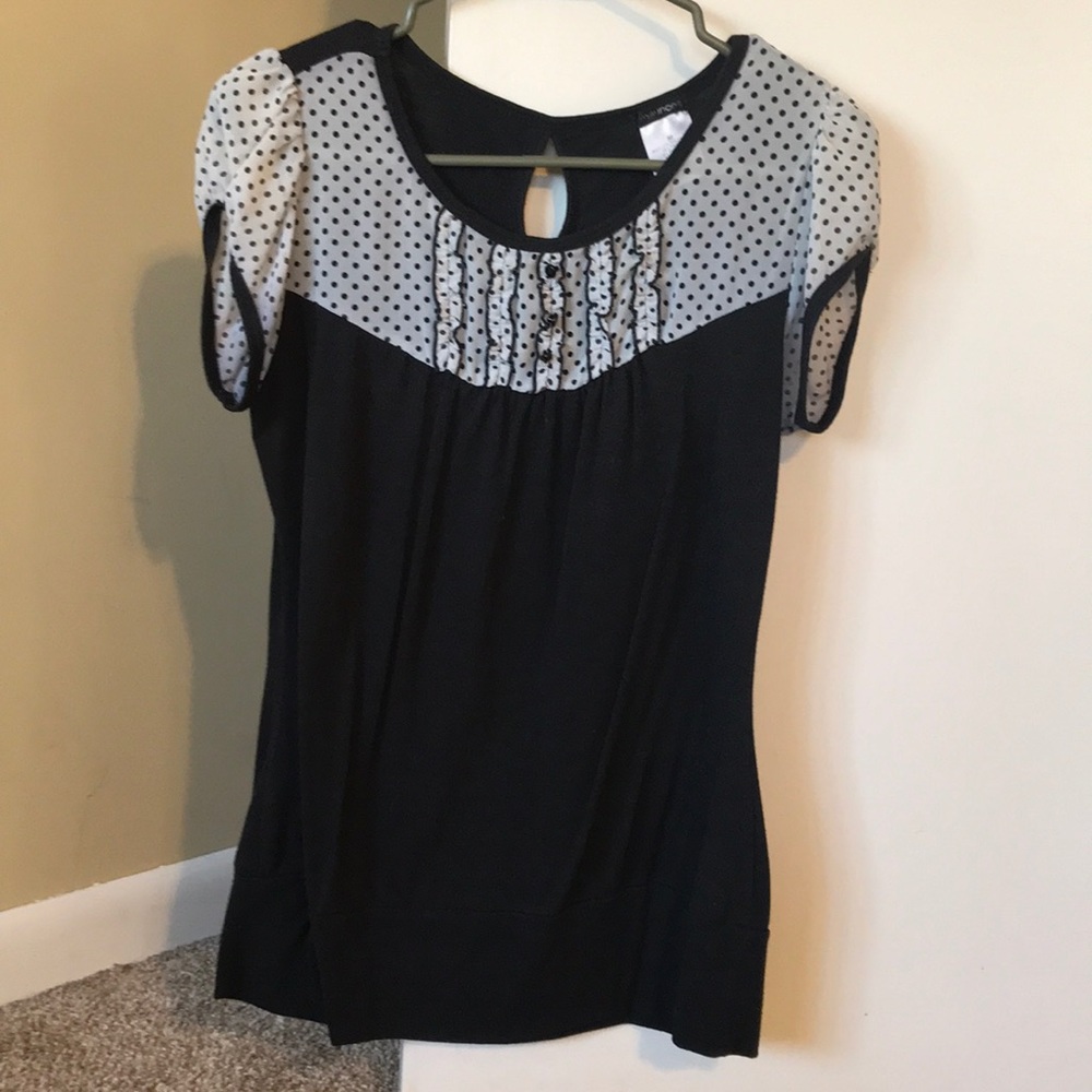 Black and white shirt